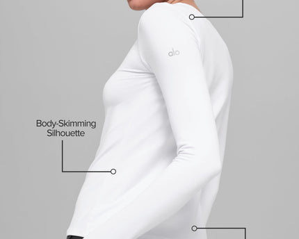 Alosoft Finesse Long Sleeve - White