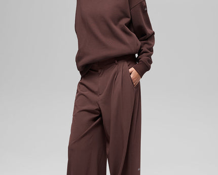 Hazy Mock Neck Pullover - Brownstone