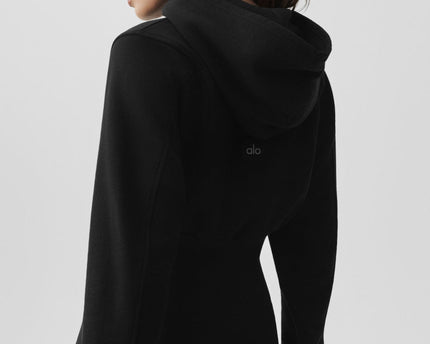 Sweet Escape Zip Up Hoodie - Black
