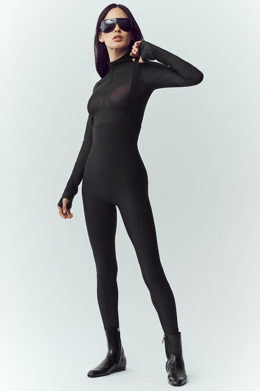 Airlift Winter Warm Mesh Ski Time Long Sleeve - Black