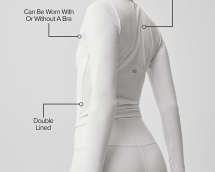 ALO Softsculpt Precision Long Sleeve - White