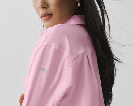 Cotton Real Deal Button Up Long Sleeve - Pink Marshmallow