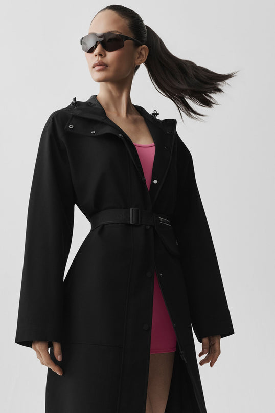 Rain Or Shine Long Coat - Black