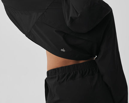 Cropped Playmaker Jacket - Black