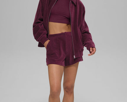 Micro Corduroy On Duty Jacket - Burgundy