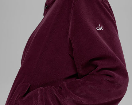 Micro Corduroy On Duty Jacket - Burgundy