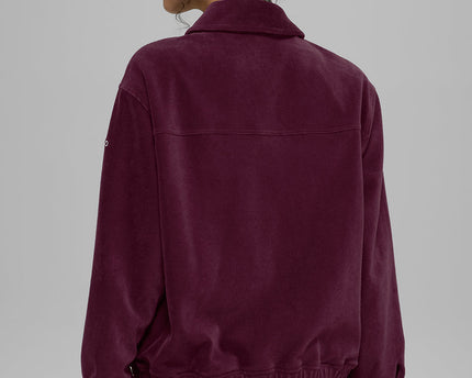 Micro Corduroy On Duty Jacket - Burgundy