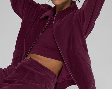 Micro Corduroy On Duty Jacket - Burgundy