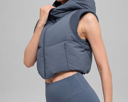 Fast Lane Puffer Vest - Bluestone