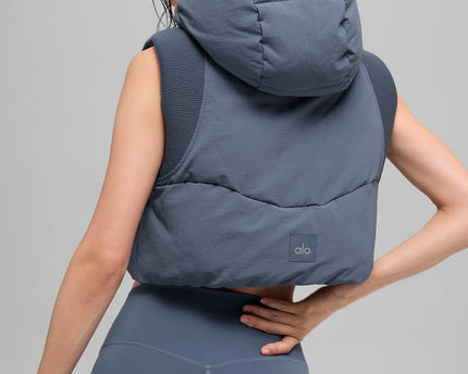 Fast Lane Puffer Vest - Bluestone