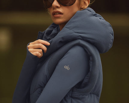 Fast Lane Puffer Vest - Bluestone