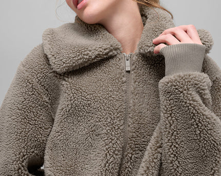 Sherpa Downtown Jacket - Light Cocoa