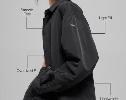 Socialite Shacket - Black