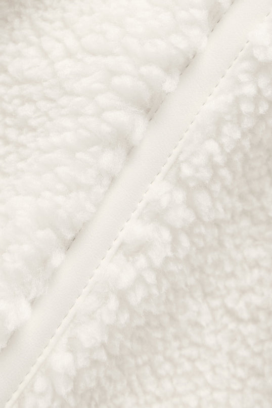 Sherpa Cropped Slope Side Jacket - Ivory