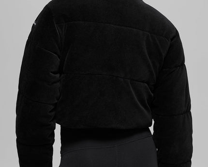 Micro Corduroy Dreamy Puffer - Black