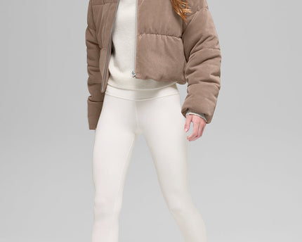 Micro Corduroy Dreamy Puffer - Chai Latte
