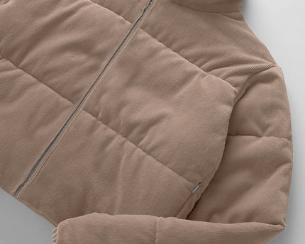 Micro Corduroy Dreamy Puffer - Chai Latte
