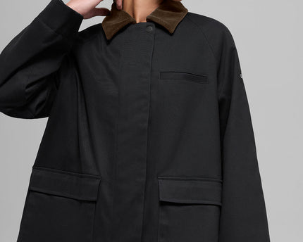 Twill Barn Jacket - Black/Espresso