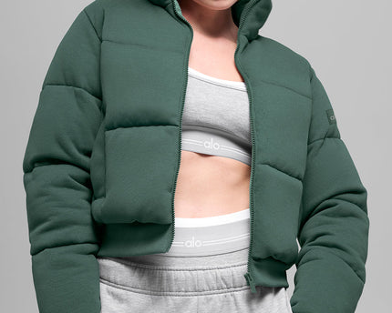 Sweatshirt Puffer - Clover Green