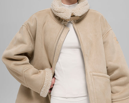 Faux Shearling Grand Jacket - Woodland Tan
