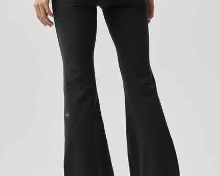 Airbrush Low-Rise Flare Legging (Regular) - Black