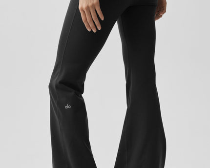 Airbrush Low-Rise Flare Legging (Regular) - Black