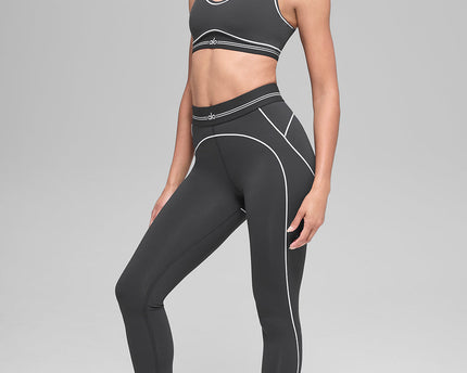 Airbrush High-Waist Heart Throb Legging - Anthracite/White