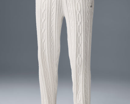 Cable Knit Winter Bliss Pant - Ivory