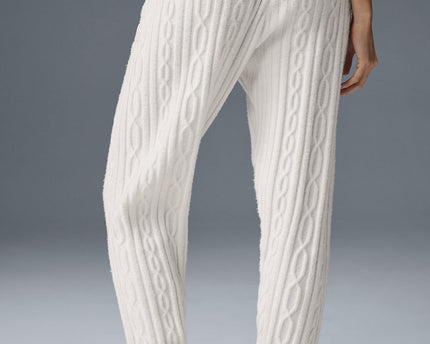 Cable Knit Winter Bliss Pant - Ivory
