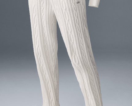 Cable Knit Winter Bliss Pant - Ivory