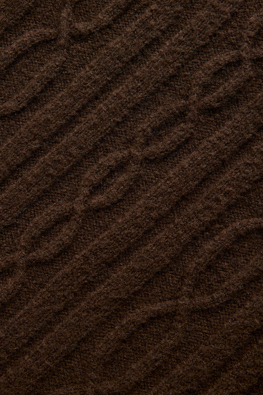 Cable Knit Winter Bliss Pant - Espresso