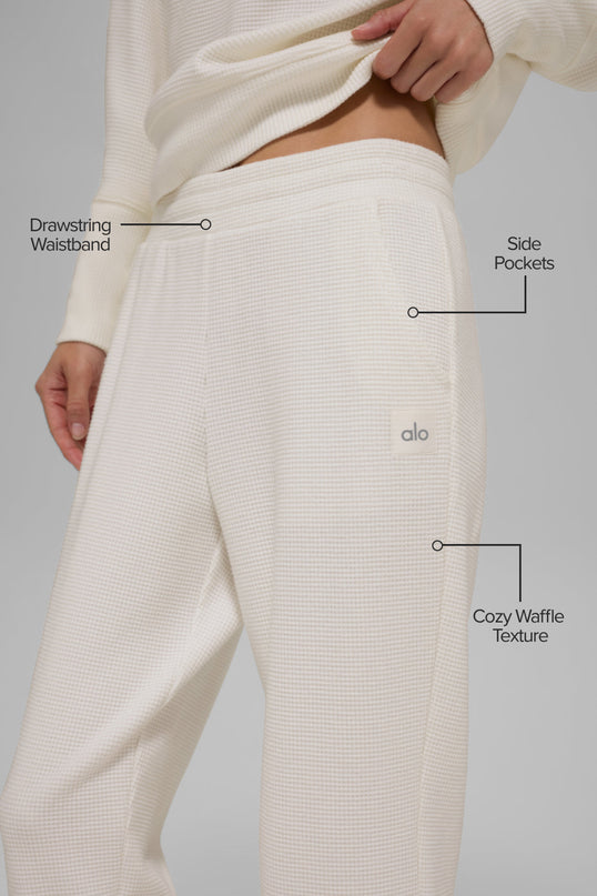 Waffle Weekend Escape Jogger - Ivory