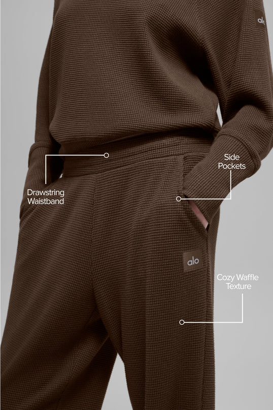 Waffle Weekend Escape Jogger - Espresso