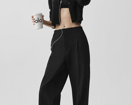 High-Waist Pursuit Trouser (Regular) - Black