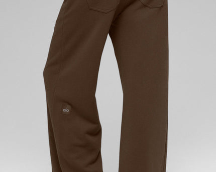 Serenity Wide Leg Sweatpant - Espresso