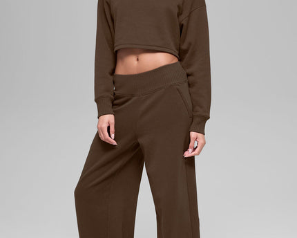 Serenity Wide Leg Sweatpant - Espresso