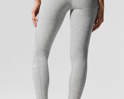 Alosoft High-Waist 7/8 Better Together Legging - Athletic Heather Grey/White
