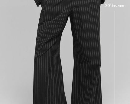 Pinstripe Daylight Boxer Pant (Regular) - Black/Titanium