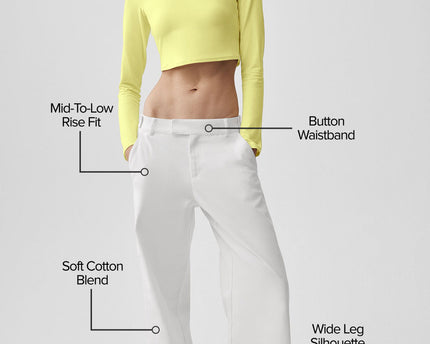 High Road Straight Leg Pant - White