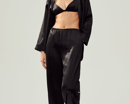 Silk Luminous Pant (Regular) - Black