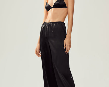 Silk Luminous Pant (Regular) - Black