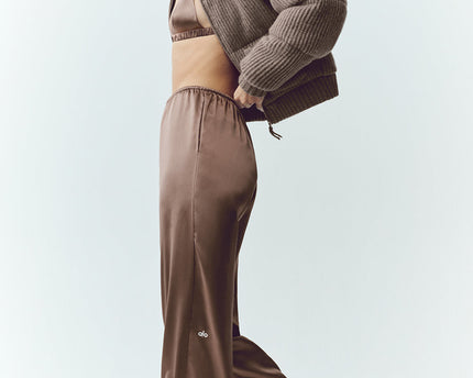 Silk Luminous Pant (Regular) - Alpine Cocoa