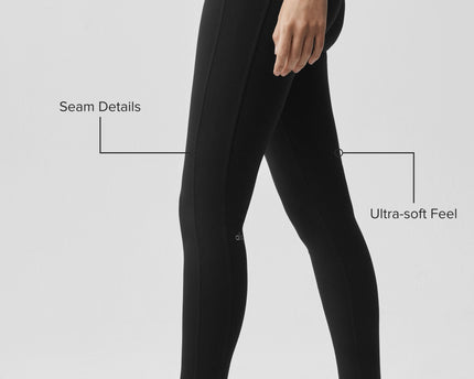 ALO Softsculpt High-Waist 7/8 Superset Legging - Black