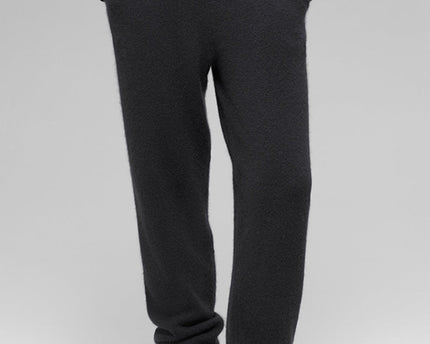 Wool Cashmere High-Waist New Class Jogger - Black