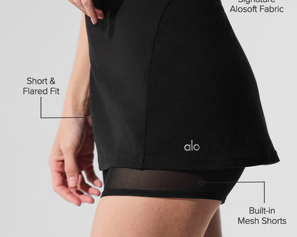 Alosoft Serve It Up Skirt - Black