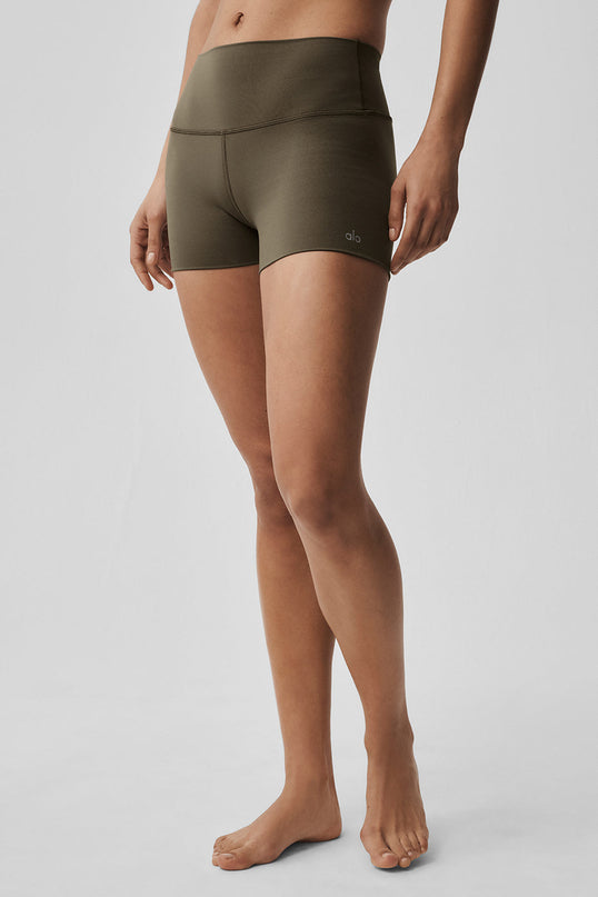 3' ALO Softsculpt High-Waist Precision Short - Olive Tree