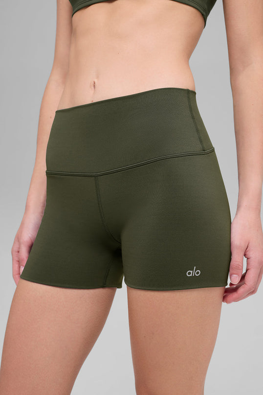 3' ALO Softsculpt High-Waist Precision Short - Green Olive
