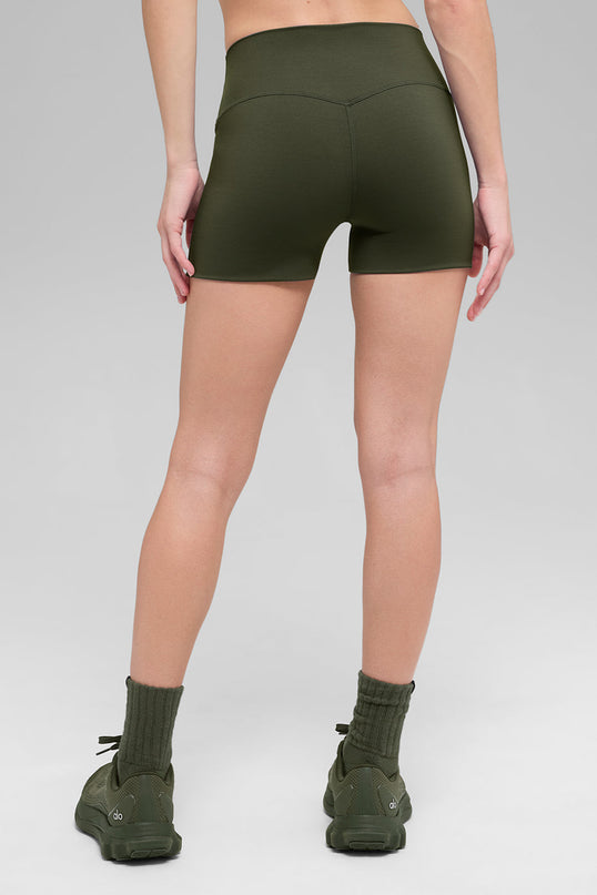 3' ALO Softsculpt High-Waist Precision Short - Green Olive