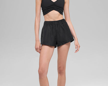 High-Waist Socialite Short - Black