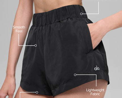 High-Waist Socialite Short - Black